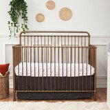 gold metal baby crib