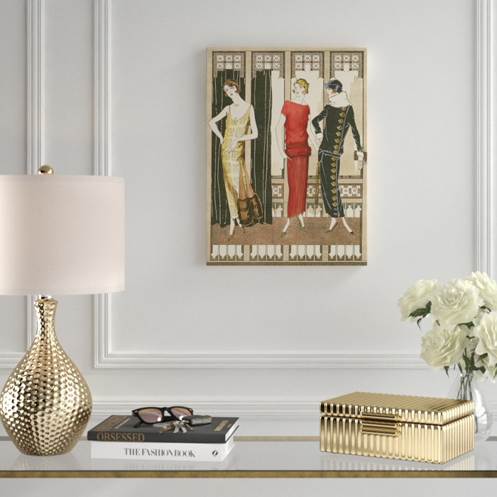 Art Deco Elegance I Graphic Art Print On Wrapped Canvas Art Deco Elegance I Graphic Art Print On Wrapped Canvas