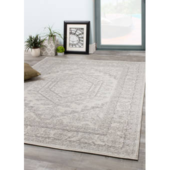 Loon Peak Pomfret Power Loom White Rug Wayfair