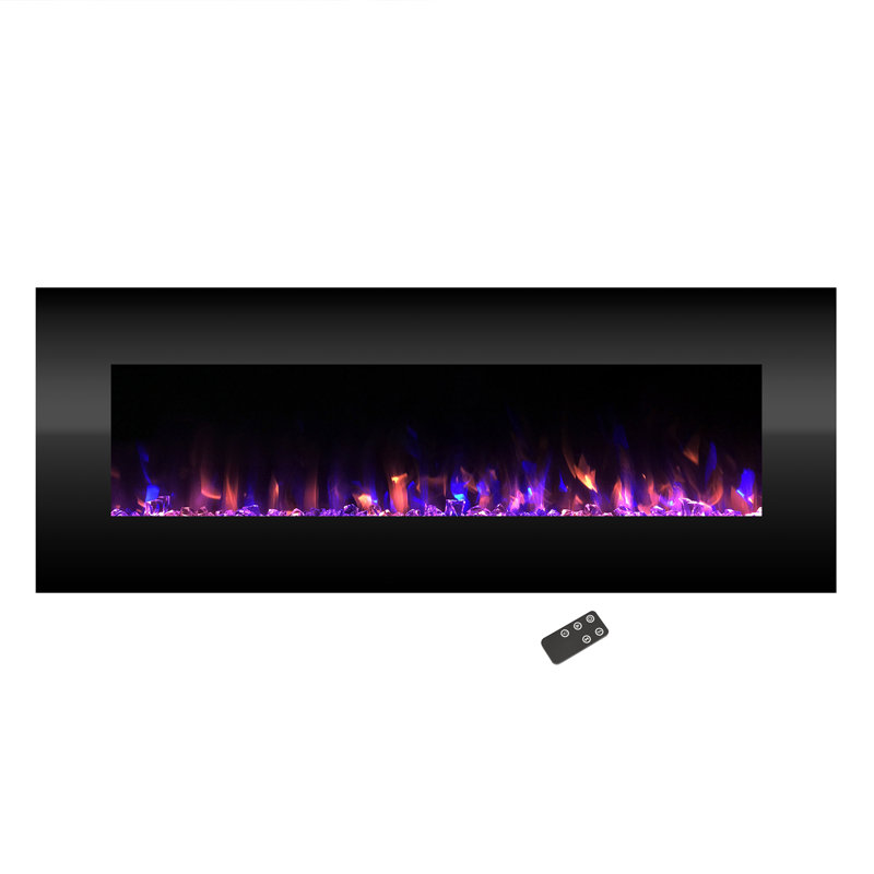 Orren Ellis Quevedo No Heat Wall Mounted Electric Fireplace