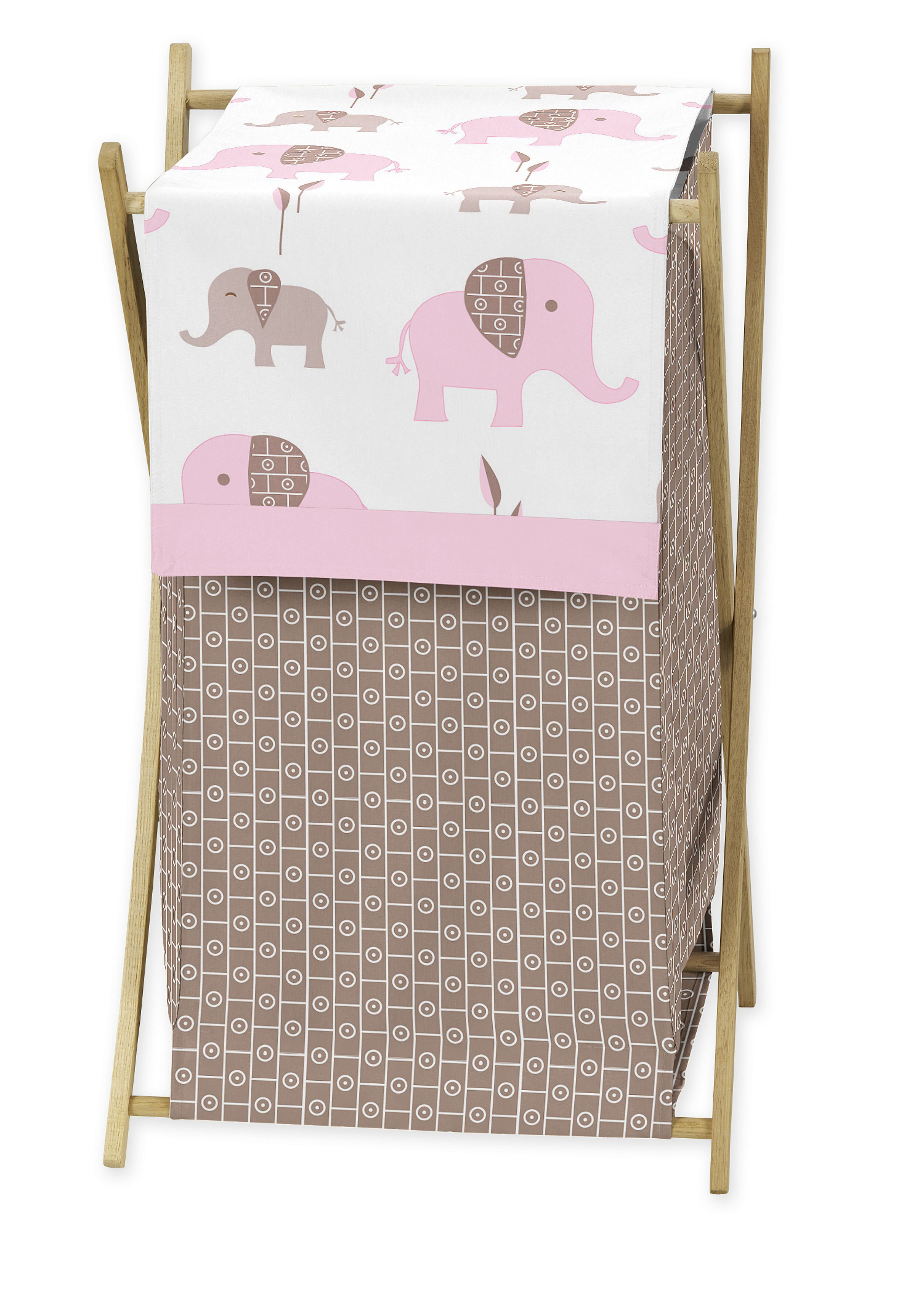 Sweet Jojo Designs Pink and Brown Mod Elephant Lamp Shade 