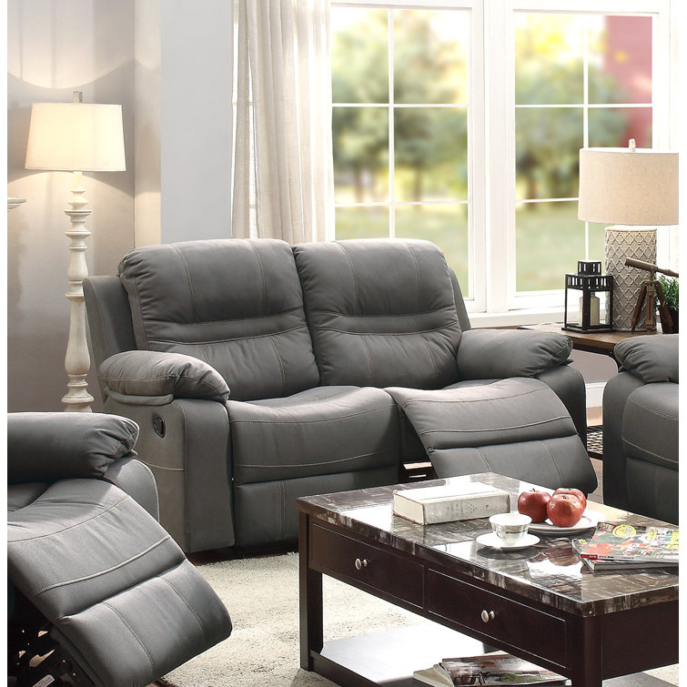 pillow top arm reclining sofa