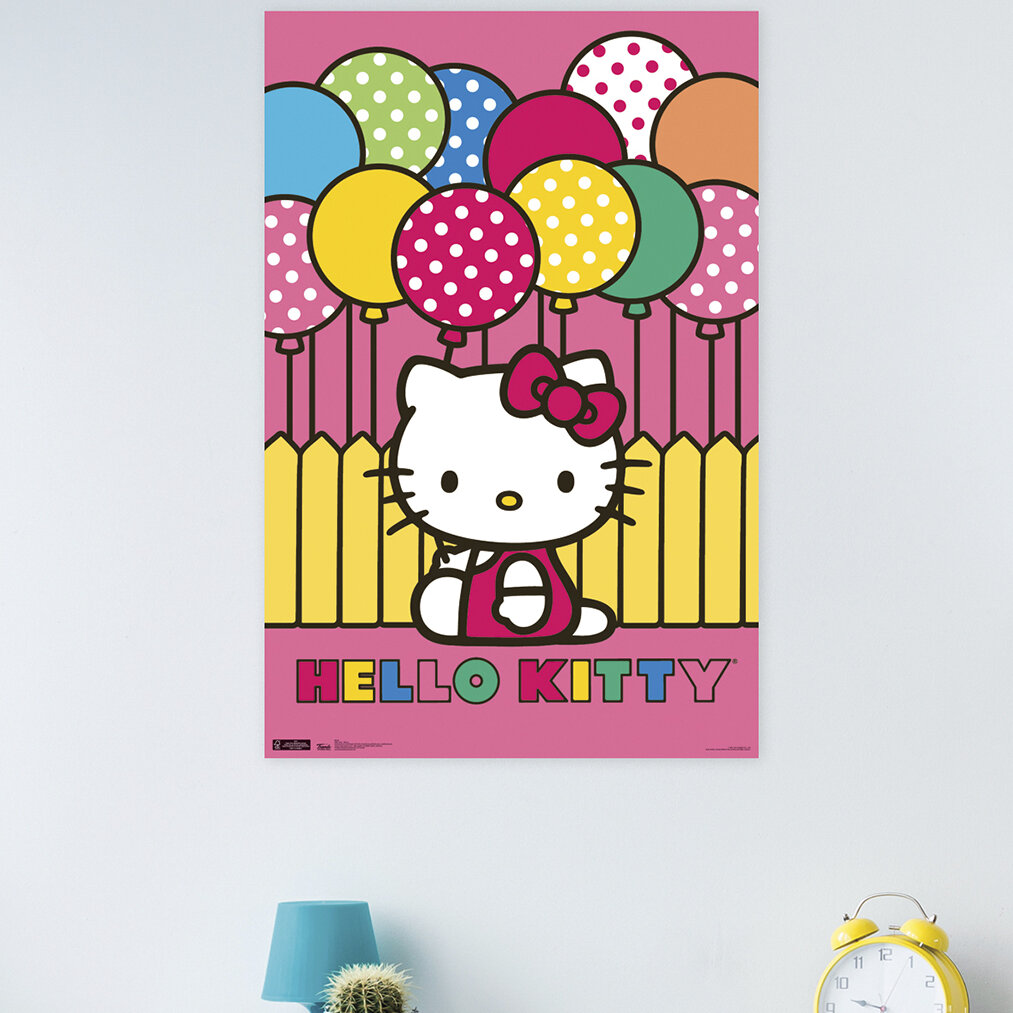 trends international hello kitty mimmy paper print wayfair