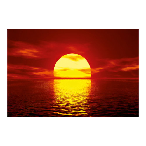 Fantastic Sunset 1.9m x 2.88m Textured Matte Peel & Stick Wall Mural East Urban Home