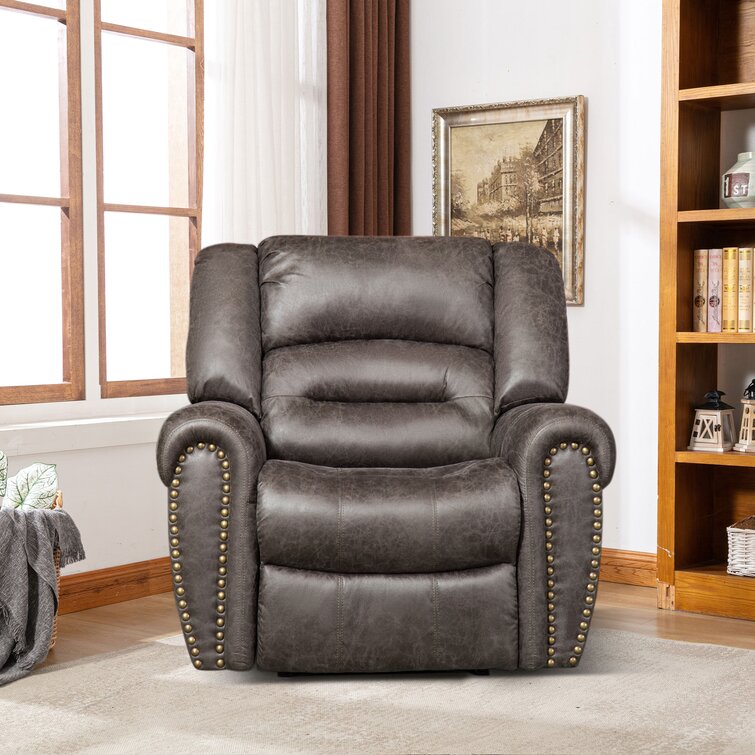 air leather recliner