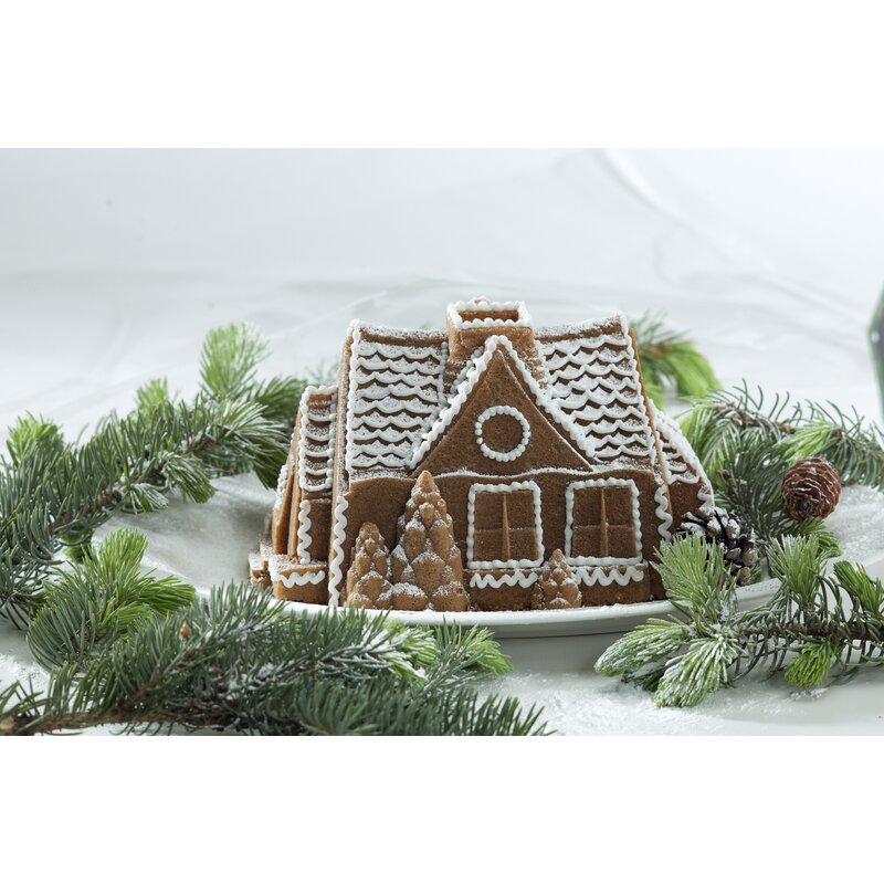 Gingerbread House Bundt Cake