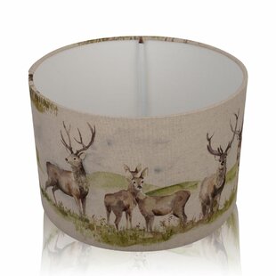 Stags Head Drum Lampshade 