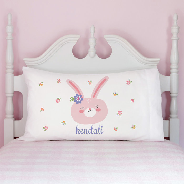 Harriet Bee Bastin Sweet Bunny Personalized Pillow Case Wayfair Ca