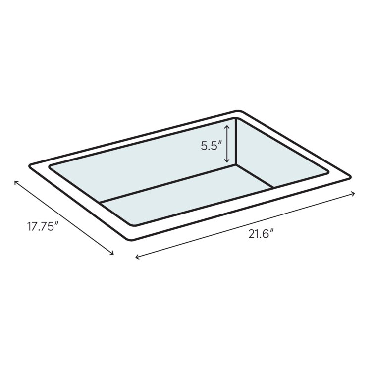 Cheviotproducts Manhattan Vitreous China Rectangular Drop In Bathroom Sink With Overflow Reviews Wayfair