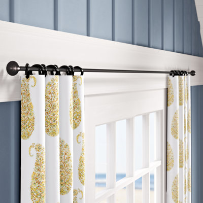 Charlton Home Eoin Finial Curtain Rod And Hardware Set Size 256