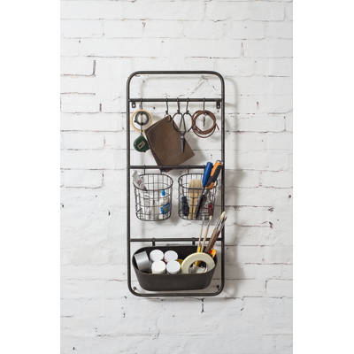 Penn Willow Wall Organizer With Wall Baskets Birch Lane
