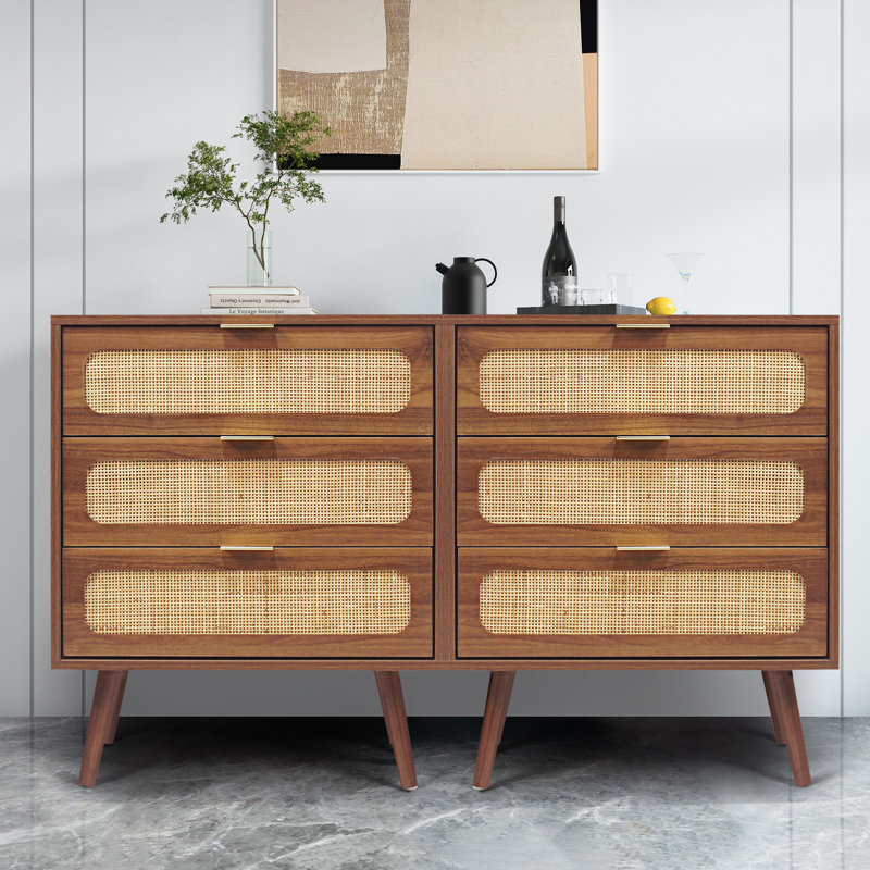 Joonas 3 Drawer 23.6" W Chest Color: Walnut