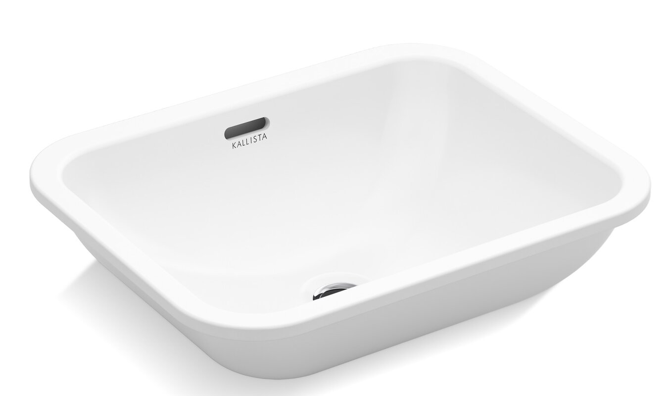 perfect centric rectangle undermount bathroom sink