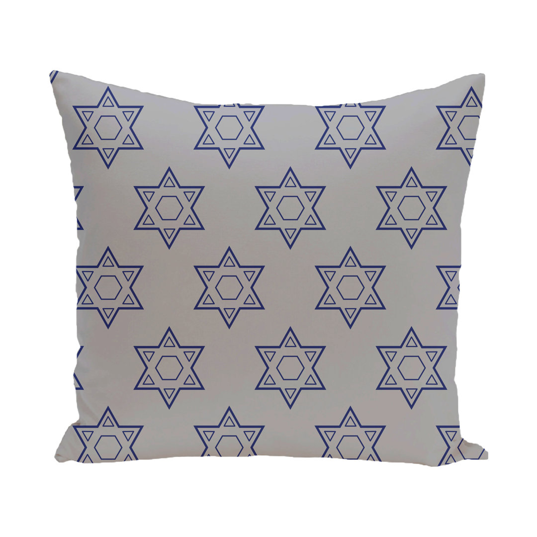 Blue Elephant Heilige Sterne Kissen mit Füllung Größe: 41cm H x 41cm B x 15cm T, Farbe: Grau-Blau