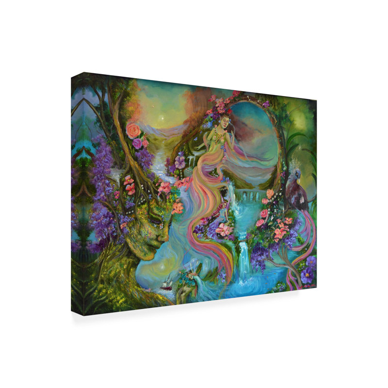 Elimar Mother Earth On Canvas by Sue Clyne Print Size: 14" H x 19" W x 2" D