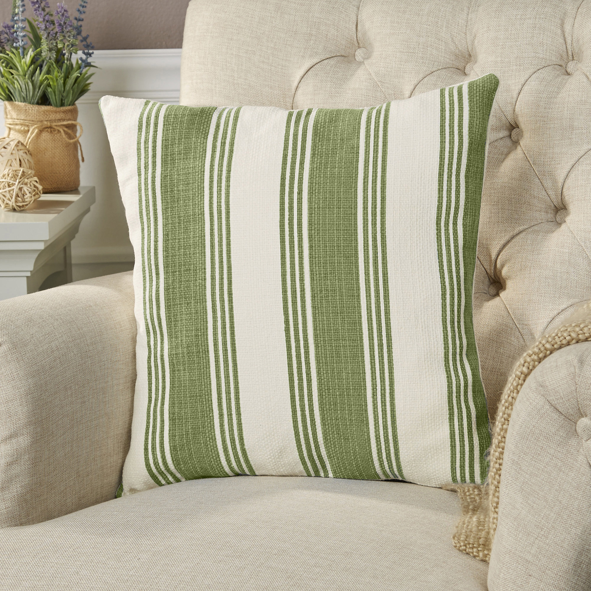 Elencourt Cotton Throw Pillow Reviews Birch Lane