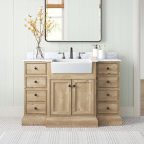 Modern light wood bathroom vanity Clearance