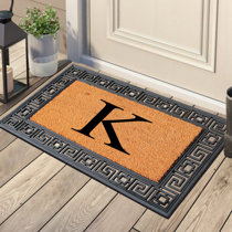 Machine Washable Greek Key Diamond Designs Anti Slip Rugs Doormats Brown, 40 x 60 cm 14 x112 Triangular 