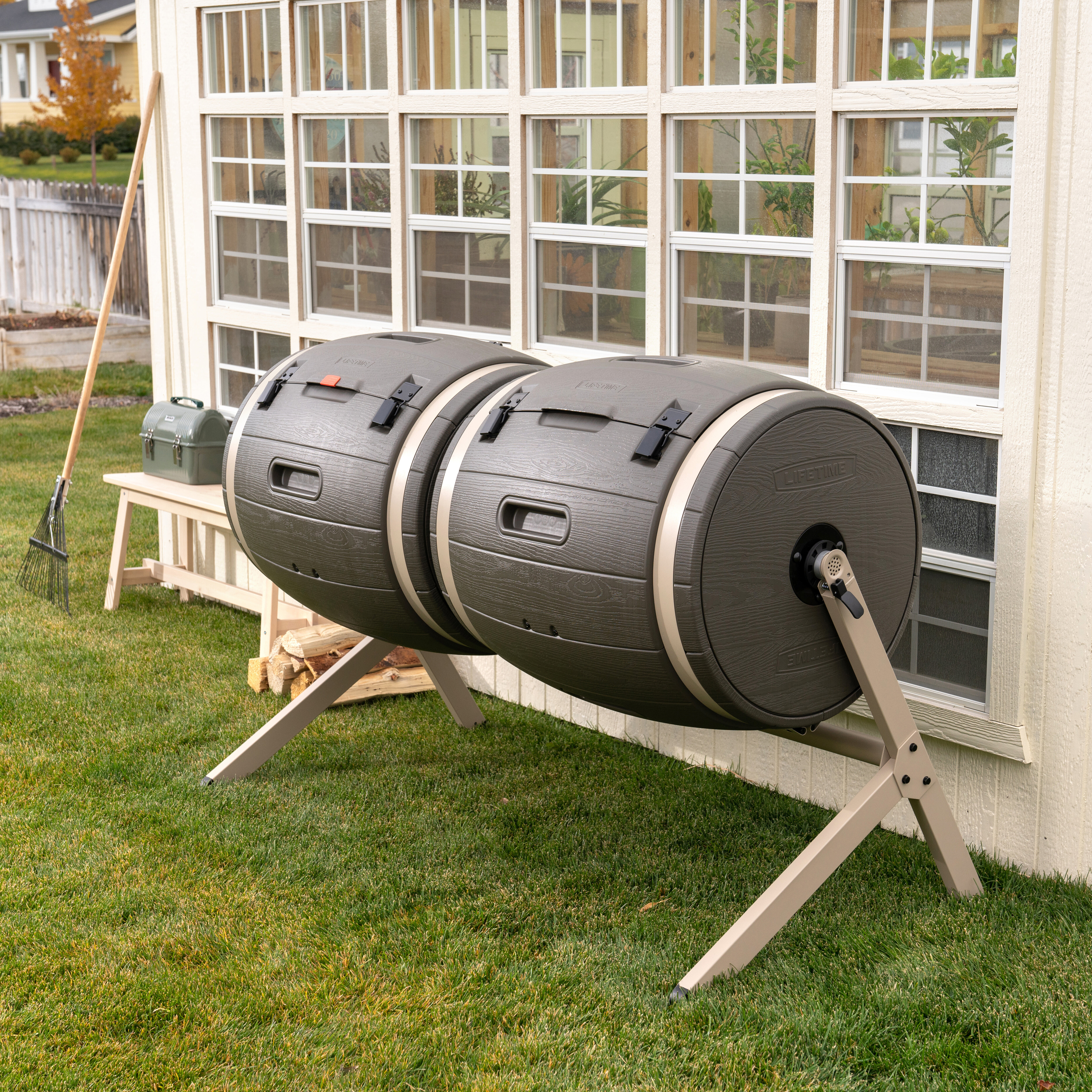 Stationary Composter Good Ideas 100 Gal 