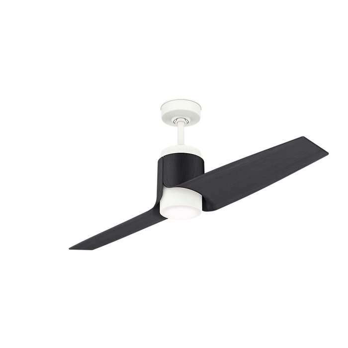 54 Aya 2 Blade Led Smart Ceiling Fan With Remote Light Kit Included