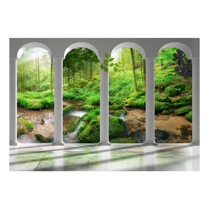East Urban Home Pillars And Forest Paste The Wall Mural Wayfair Co Uk Shop our awesome forest wall murals and removable forest wallpaper for your home, office or business and recreate the unique bring the outdoors inside your home with some cool forest wall murals. wayfair