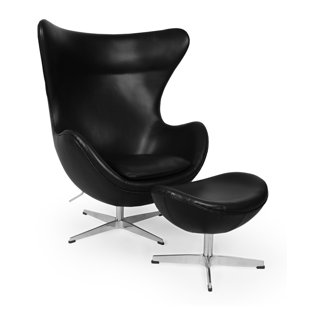 Deniela Swivel Balloon Chair And Ottoman by Orren Ellis Great Reviews