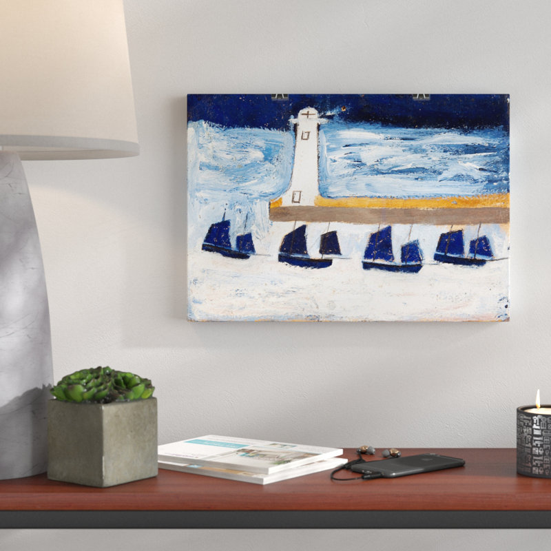 East Urban Home Four Luggars And A Lighthouse By Alfred Wallis Painting Print Wayfair Co Uk Choose your favorite alfred wallis paintings from millions of available designs. four luggars and a lighthouse by alfred wallis painting print