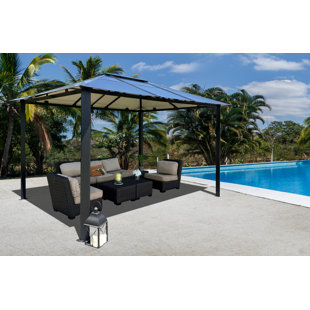 Go to store & view more images Bermuda 11 Ft. W x 13 Ft. D Aluminum Patio Gazebo by Paragon-Outdoor