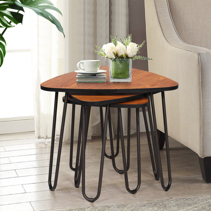 Union Rustic Nesting Coffee Tables Set Of 3 End Side Tables