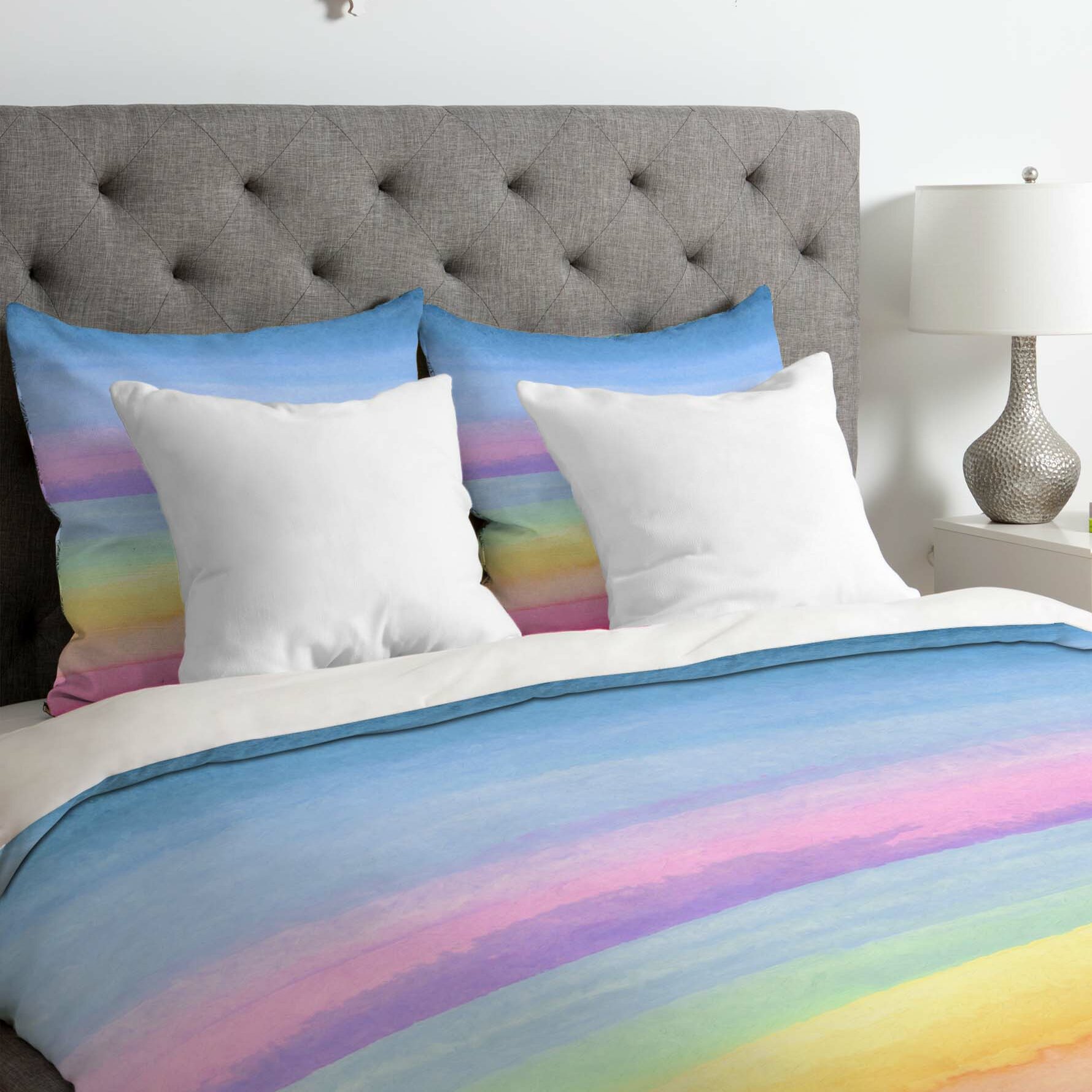 East Urban Home Bouck Rainbow Ombre Duvet Cover Wayfair Ca