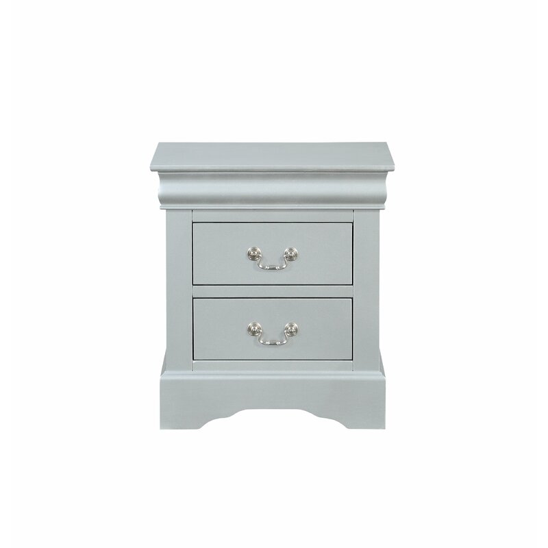 Grovelane Emily 2 Drawer Nightstand & Reviews | Wayfair