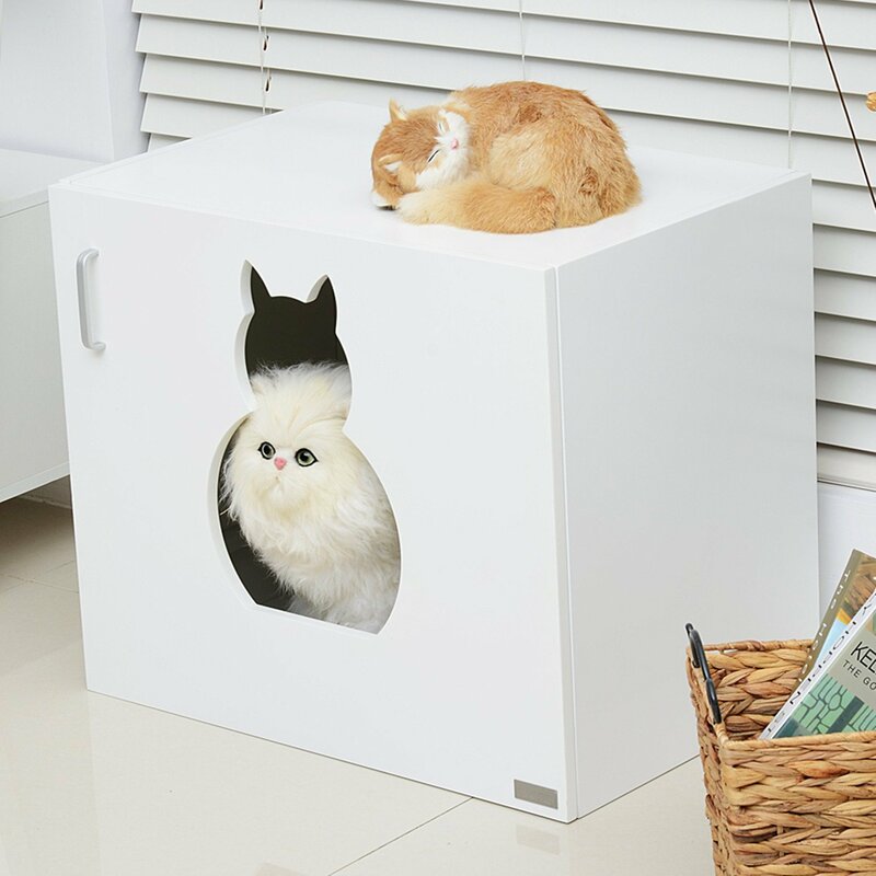 Archie & Oscar Edwin Wooden Cat Litter Box & Reviews ...