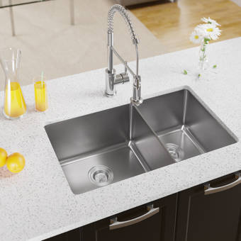 Phoenix Arlo Series Stainless Steel 31 25 L X 18 W Undermount Kitchen Sink With Accessories Wayfair