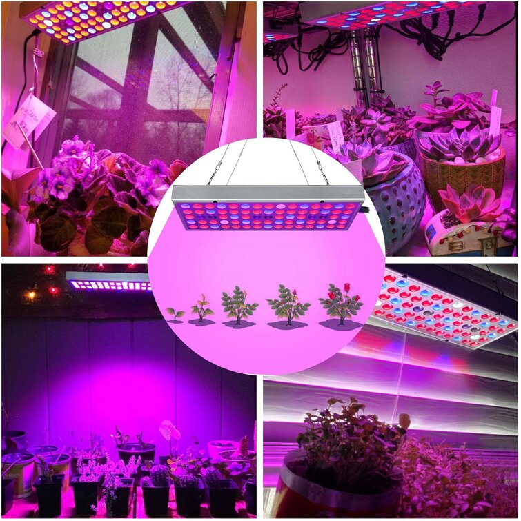 25W LED Grow Light Hydroponic Full Spectrum Indoor Veg Flower Plant Lamp Panel 