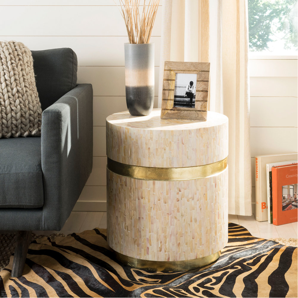 wayfair drum side table