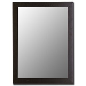 Modern Satin Black Wall Mirror