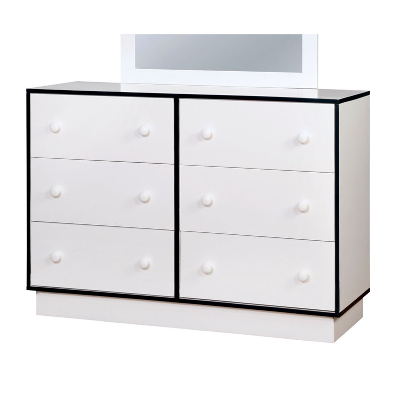 Zoomie Kids Shyann Contemporary 6 Drawer Double Dresser Wayfair
