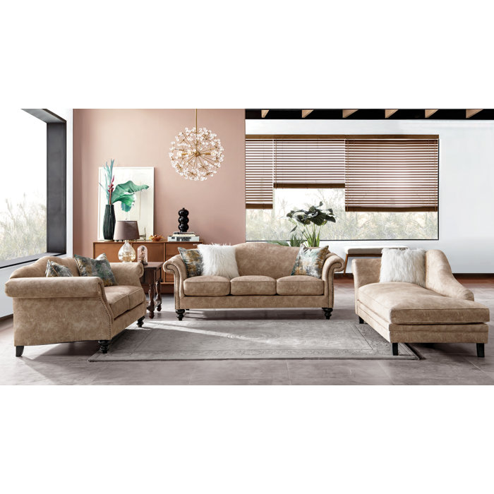 Fleur De Lis Living Acanva Mid Century Chaise Lounge Wayfair Ca