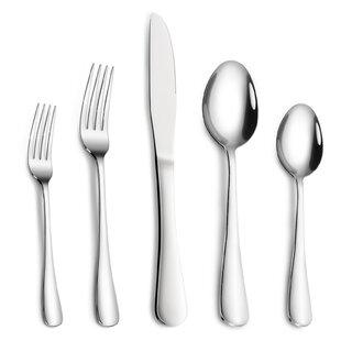 8 inches Elegant Life 4-Piece Stainless Steel Spoons Set Mirror Polished Modern Flatware Cutlery Spoons for Home Kitchen or Restaurant Dinner Spoon 