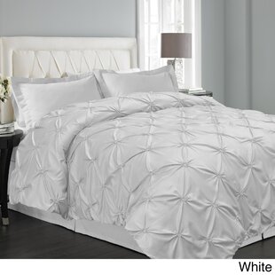 Pintuck Duvet Cover White Wayfair Ca