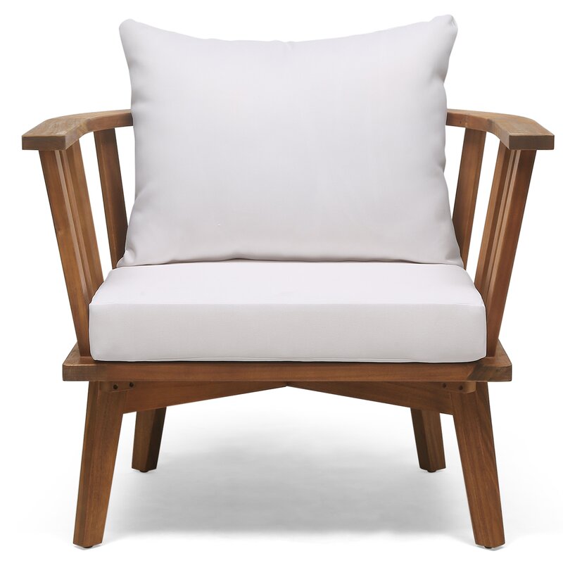 Rosecliff Heights Teague Outdoor Patio Chair With Cushions