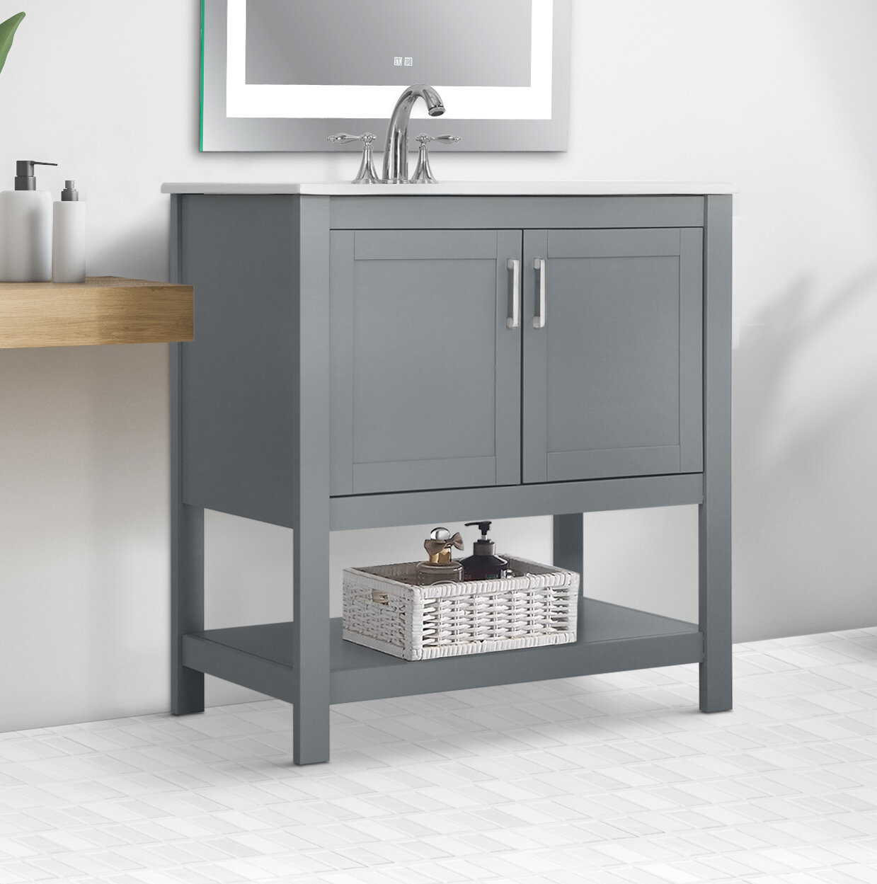 Decqo 23 Single Bathroom Vanity Set Reviews Wayfair