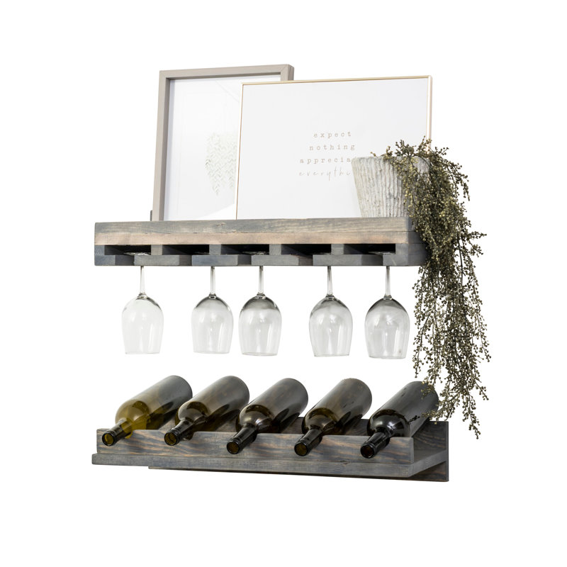 Oconner 2 Piece Wall Mounted Wine Glass Rack Set Reviews Joss