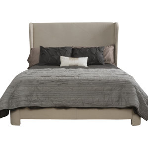 King Upholstered Panel Bed by Alcott H..
