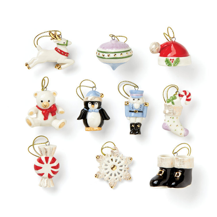 10 Piece Christmas Memories Hanging Figurine Ornament Set