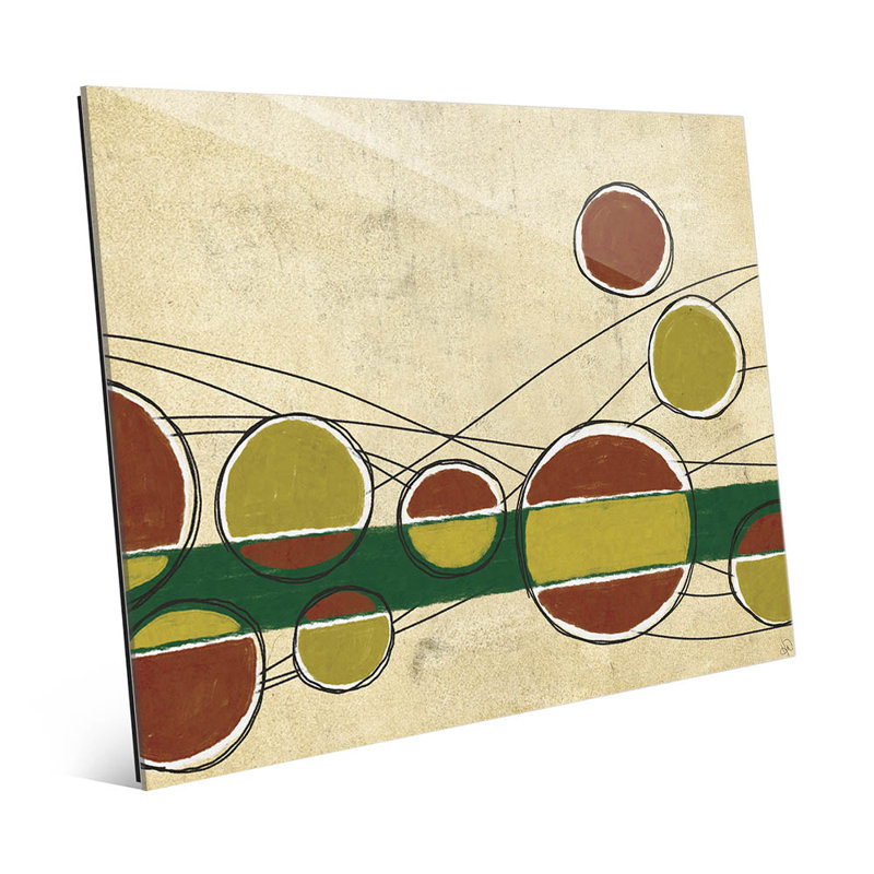 Click Wall Art Bar Bubbles Yellow And Red Painting Print On Plaque Wayfair