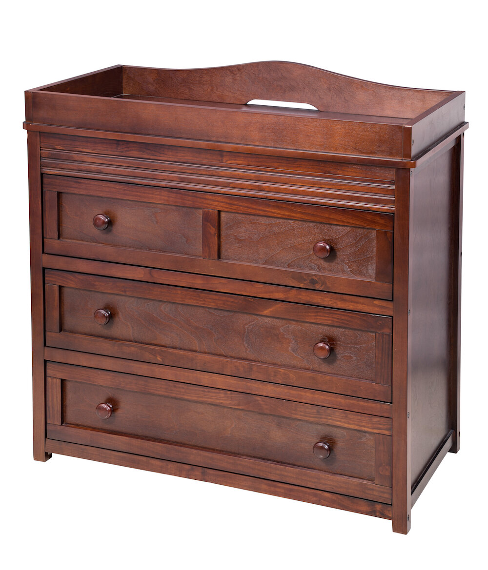 solid wood changing table dresser