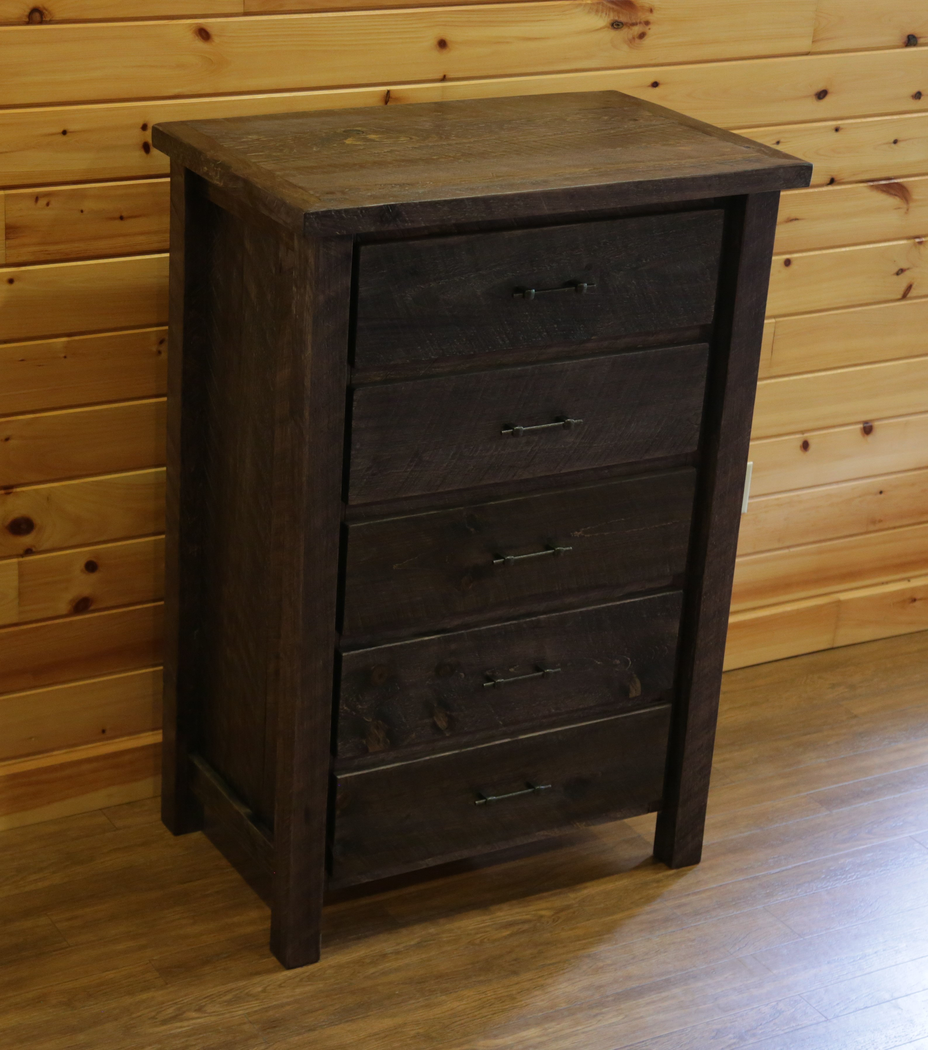 Millwood Pines Bechtold Timber Peg 5 Drawer Chest Wayfair