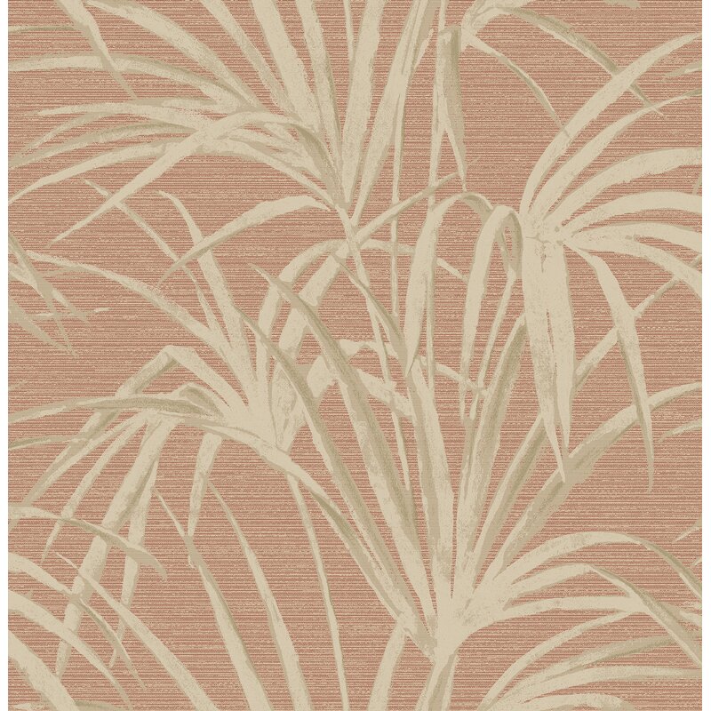 Bay Isle Home Ochlocknee 33 X 21 Palm Wallpaper Roll Reviews Wayfair