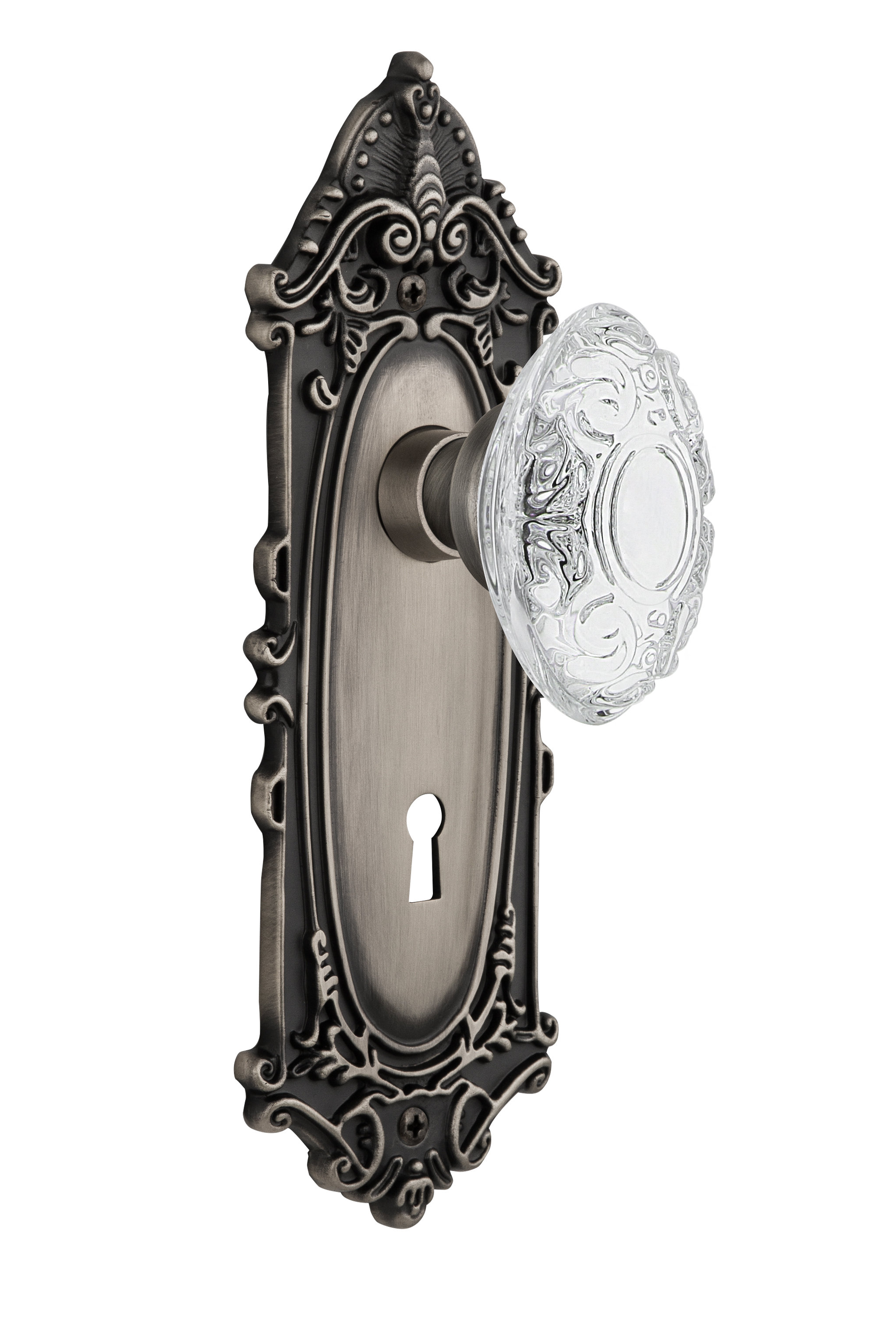 Nostalgic Warehouse Crystal Victorian Interior Mortise Door Knob